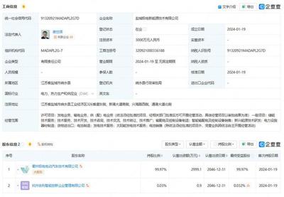 吉利在盐城成立极电新能源技术公司，深化供配电业务布局